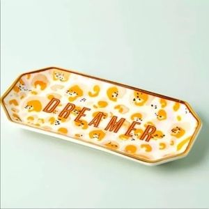 NEW Anthropologie Dreamer Ceramic Trinket Dish/Tray